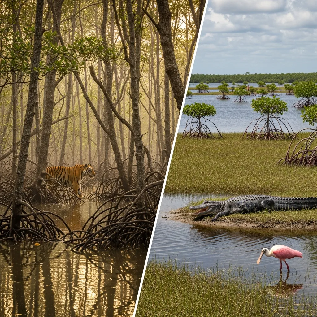 Sundarbans and Everglades