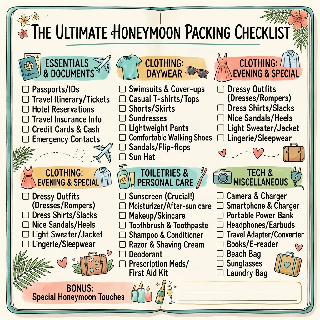 Complete Honeymoon Packing Checklist