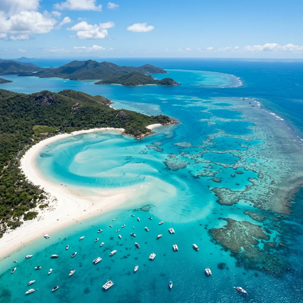 The Whitsundays, Australia — Whitehaven Beach and the Great Barrier Reef